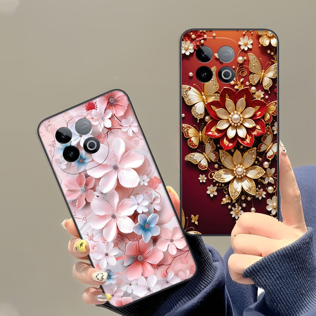 Ốp lưng cho Vivo IQ00 Z10 TURBO/ Z10 TURBO PRO/ Z10 TURBO PRO PLUS  in họa tiết hoa xinh,sang trọng