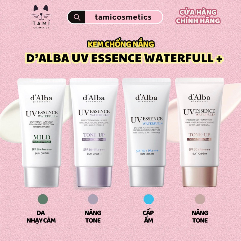 [d'Alba] Kem chống nắng nâng tone Tím d'Alba White Truffle Tone Up Sunscreen 50ml (shiny)