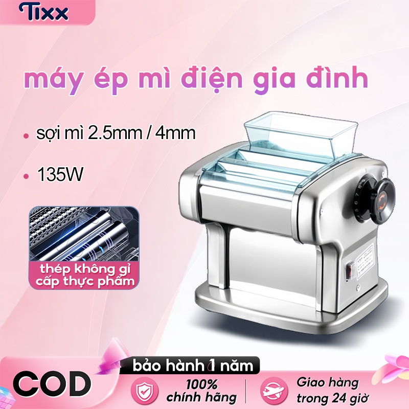 TIXX máy cán mì điện Máy cán mì điện 3dao Noodle Maker máy cán mì sợi máy làm mì điện