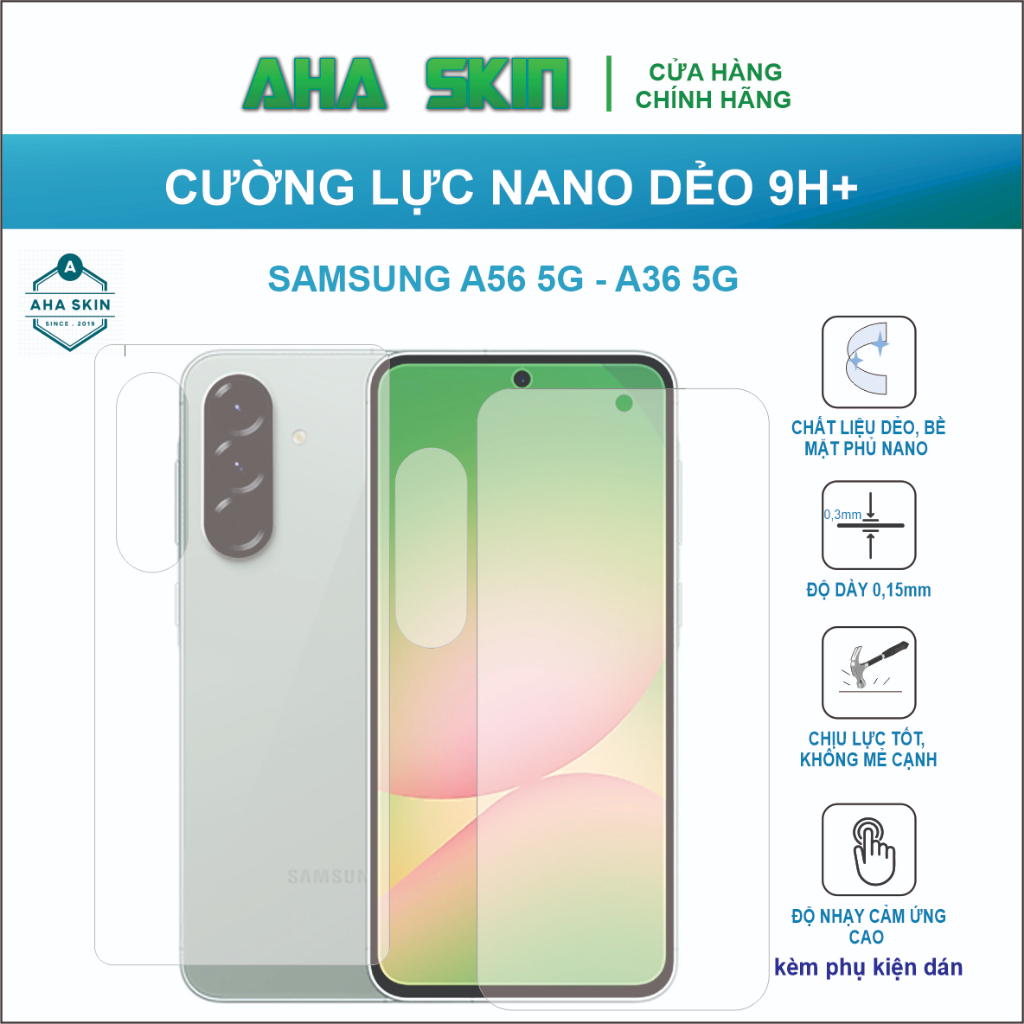 Dán cường lực Samsung a56 5g / a36 5g Cường lực nano dẻo 9H+