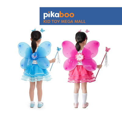 Đồ chơi cánh tiên trung thu cho bé gái Pikaboo, kiểu dáng cánh bướm và bông hoa xinh xắn, màu sắc đẹp