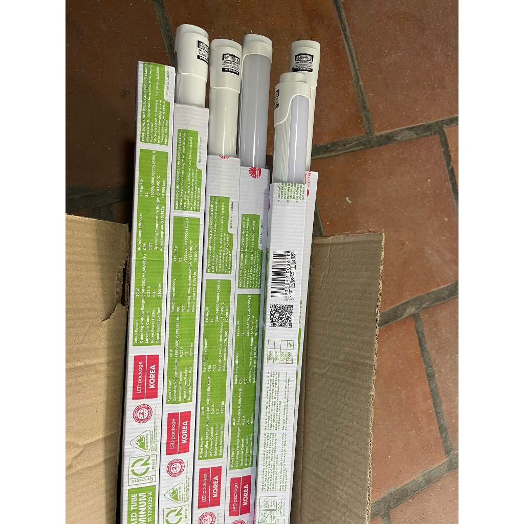 Bóng đèn LED tube (tuýp) Nhôm Nhựa Rạng Đông T8 20W 1.2m 120cm ánh sáng trắng