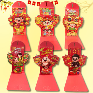  Set 6 Bao Lì Xì 3D Tết 2026 Màu Đỏ Độc Lạ 