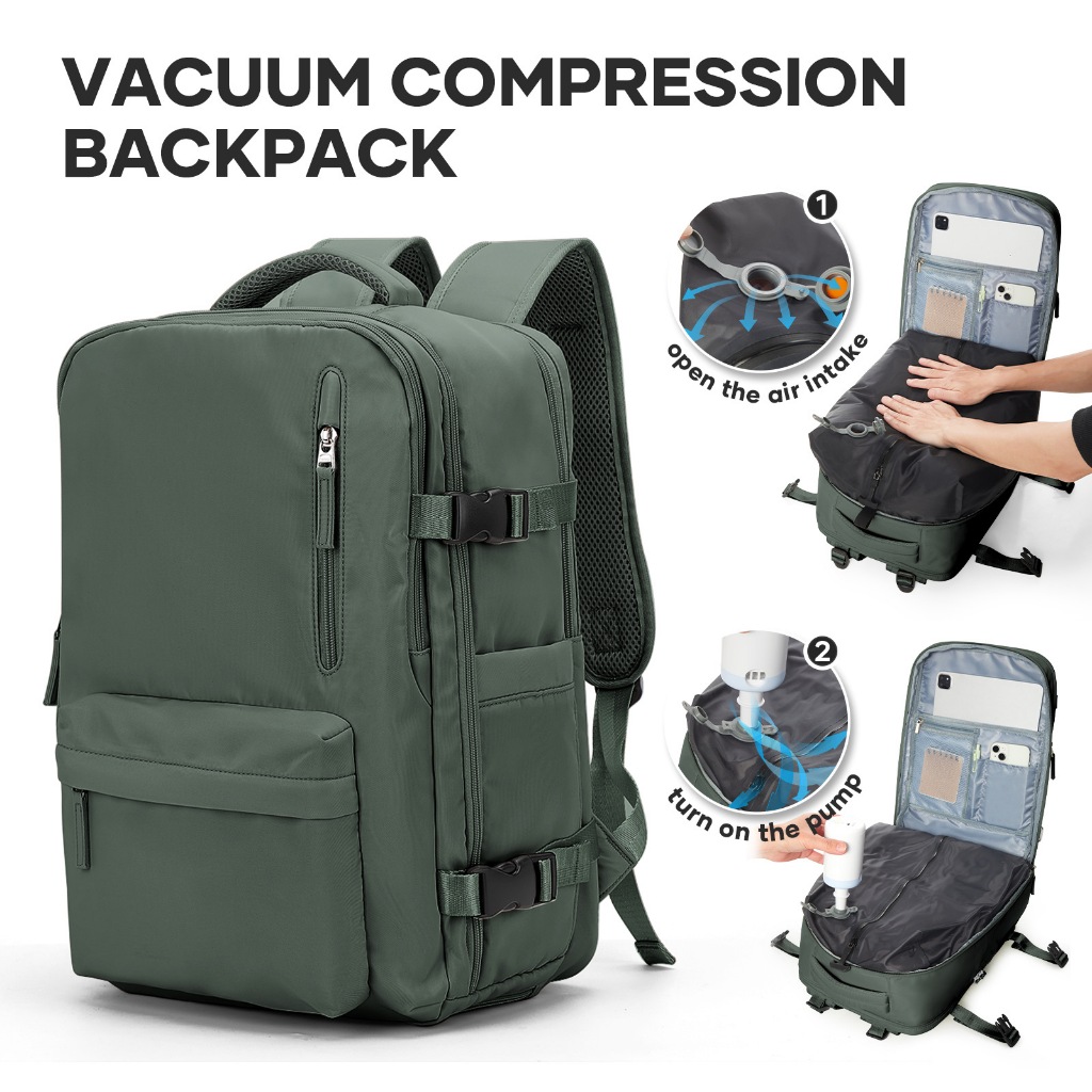 Ba Lô Du Lịch 32L Nén Chân Không, Mang Lên Máy Bay, Chống Nước & Bền Bỉ