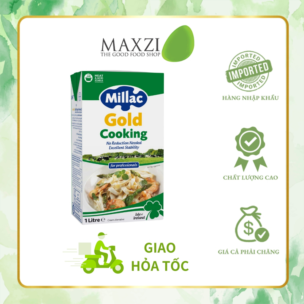 [GIAO HỎA TỐC ĐÀ NẴNG] Kem sữa Millac Cooking dùng để nấu ăn 1L - Maxzi