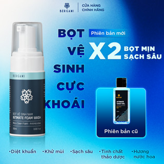 Bọt Vệ Sinh Nam Bergami, Ngăn Vi Khuẩn và Khử Mùi 24H, Hương Nước Hoa Thơm Quyến Rũ 100ml/chai