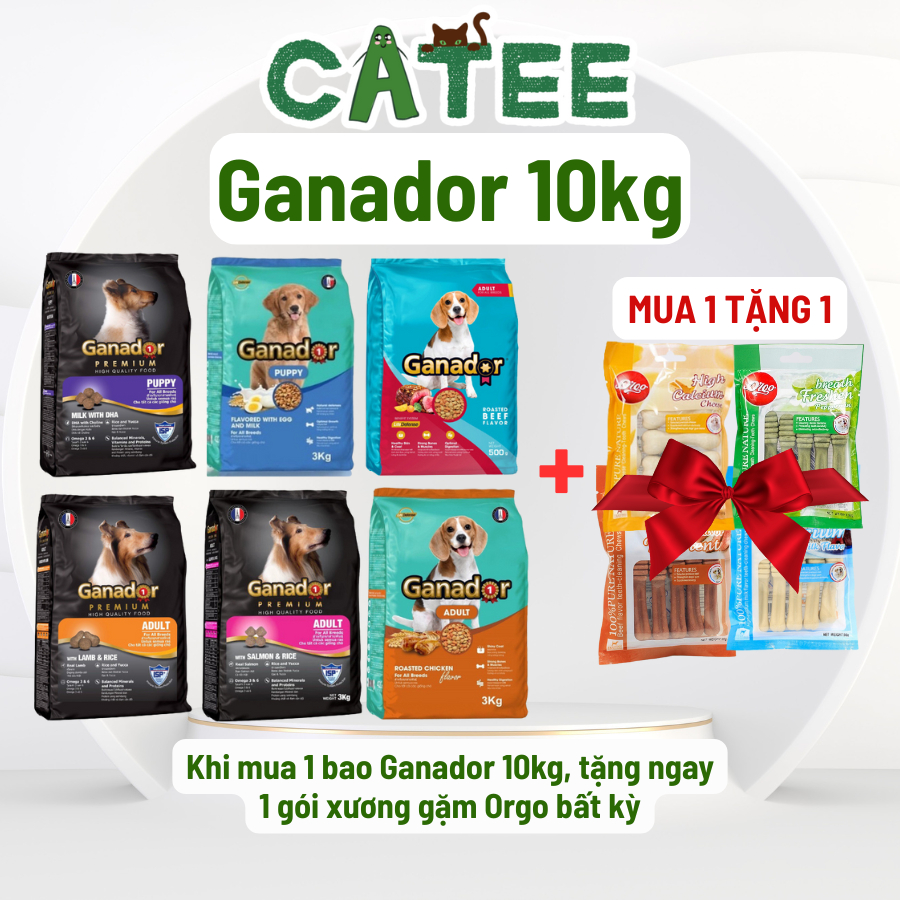 (10Kg) Thức Ăn Hạt Cho Chó Ganador Nhiều Dinh Dưỡng