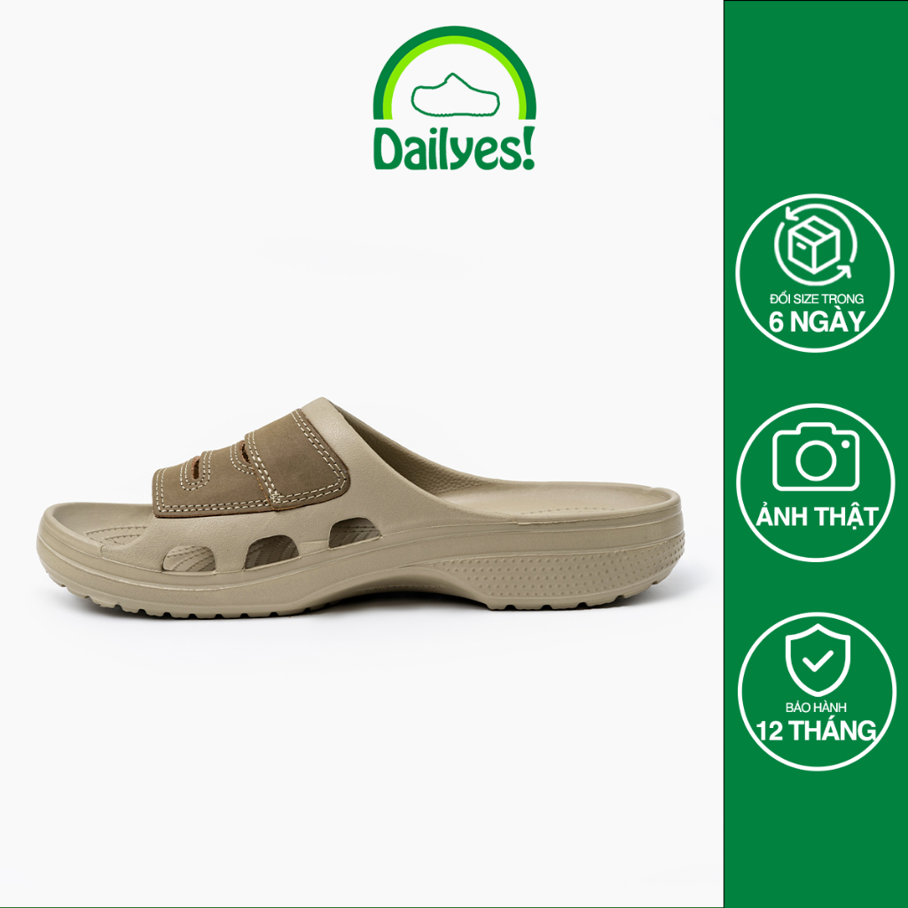 Dép Nam Yukon Mesa2 Slide, Dép Quai Ngang nhiều màu đúc nguyên đôi phối da, hỗ trợ đổi trả - Dailyes
