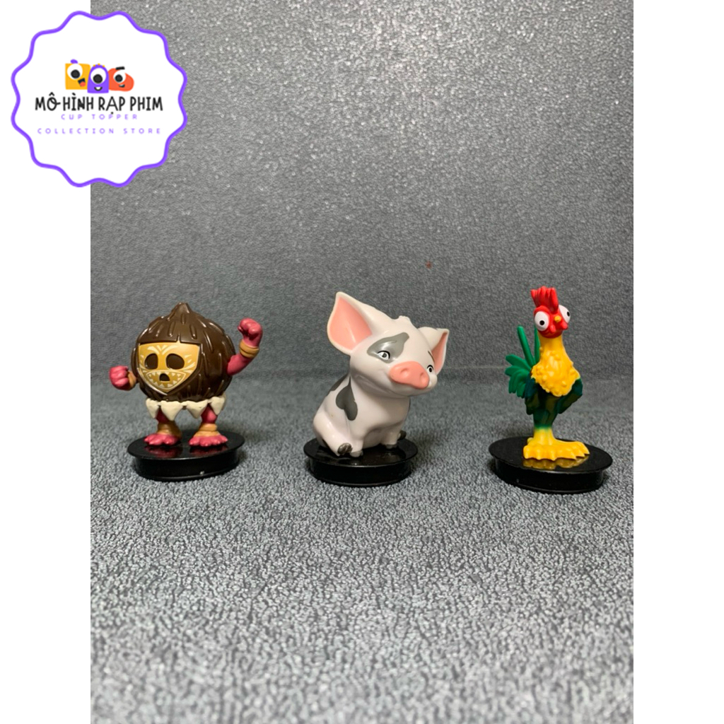 MÔ HÌNH RẠP PHIM, CUP TOPPER FIGURE PHIM MOANA