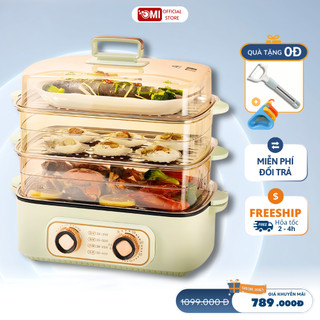  Nồi hấp kèm lẩu 36L đa năng Máy hấp gà 4kg nguyên con nồi lẩu điện chiên xào. bảo hành 12 tháng 