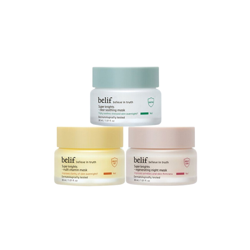 Mặt nạ ngủ Belief Super Knights Hàn Quốc 30ml mini