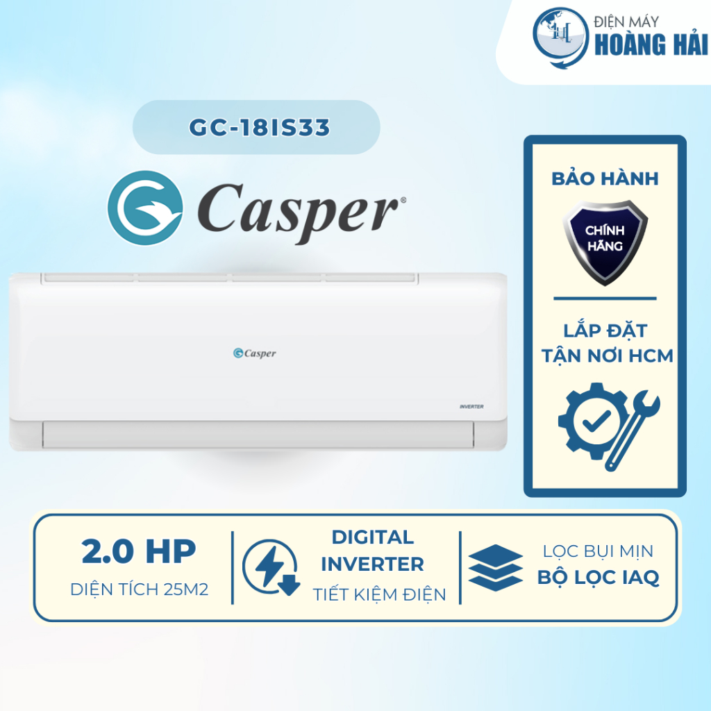 GC-18IS33 | Máy Lạnh Casper Inverter 2HP [Chỉ Giá Máy]