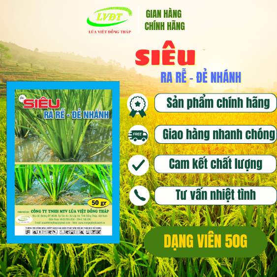 SIÊU RA RỄ - ĐẺ NHÁNH - Ra rễ cực mạnh - Kích thích ra hoa – tăng tỷ lệ đậu trái