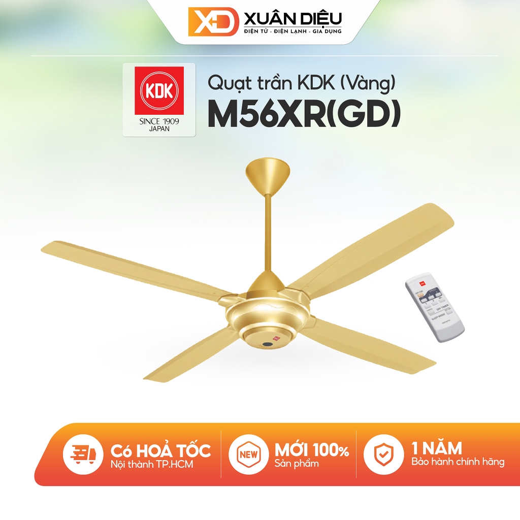 Quạt Trần KDK 4 Cánh M56XR(GD)