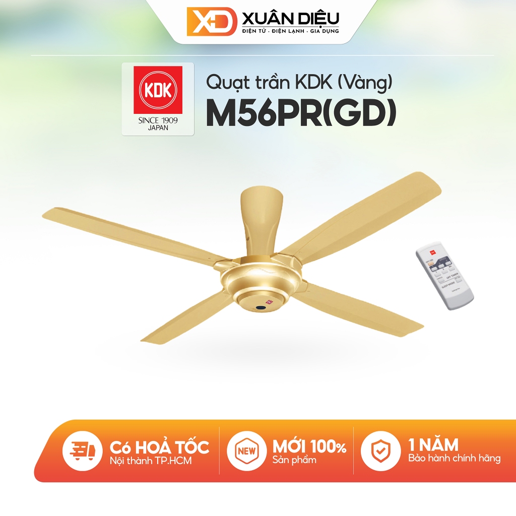 Quạt Trần KDK 4 Cánh M56PR(GD) 59W