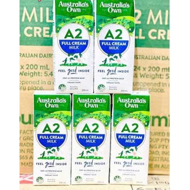 Sữa tươi Australia’s OWN A2 Nguyên kem nhập từ Úc không đường