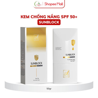  Kem Chống Nắng Sunblock A Cosmetics SPF50+ 50g – Kiềm Dầu Không Trôi Chống UV Thoáng Nhẹ Da 