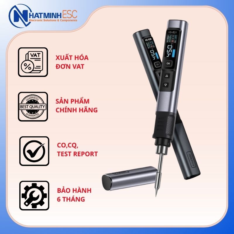 Mỏ hàn thiếc Mini FNIRSI HS-02A (100-450°C)