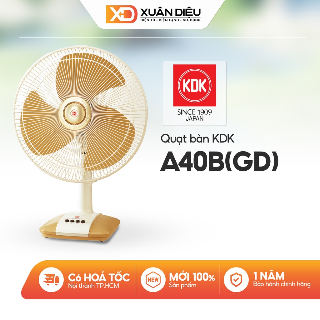Quạt Bàn KDK A40B(GD)