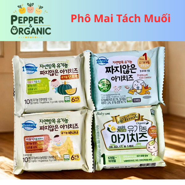 [HSD 2026]Phô mai tách muối hữu cơ Hàn Quốc cho bé 6m+