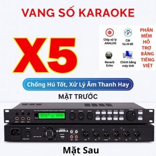 BẢN MỚI 2025 Vang Số Karaoke X5, Chống Hú Rít, Kết Hợp EQ, Tiếng Echo, Reverb Siêu Sáng, Chỉnh Phần Mềm