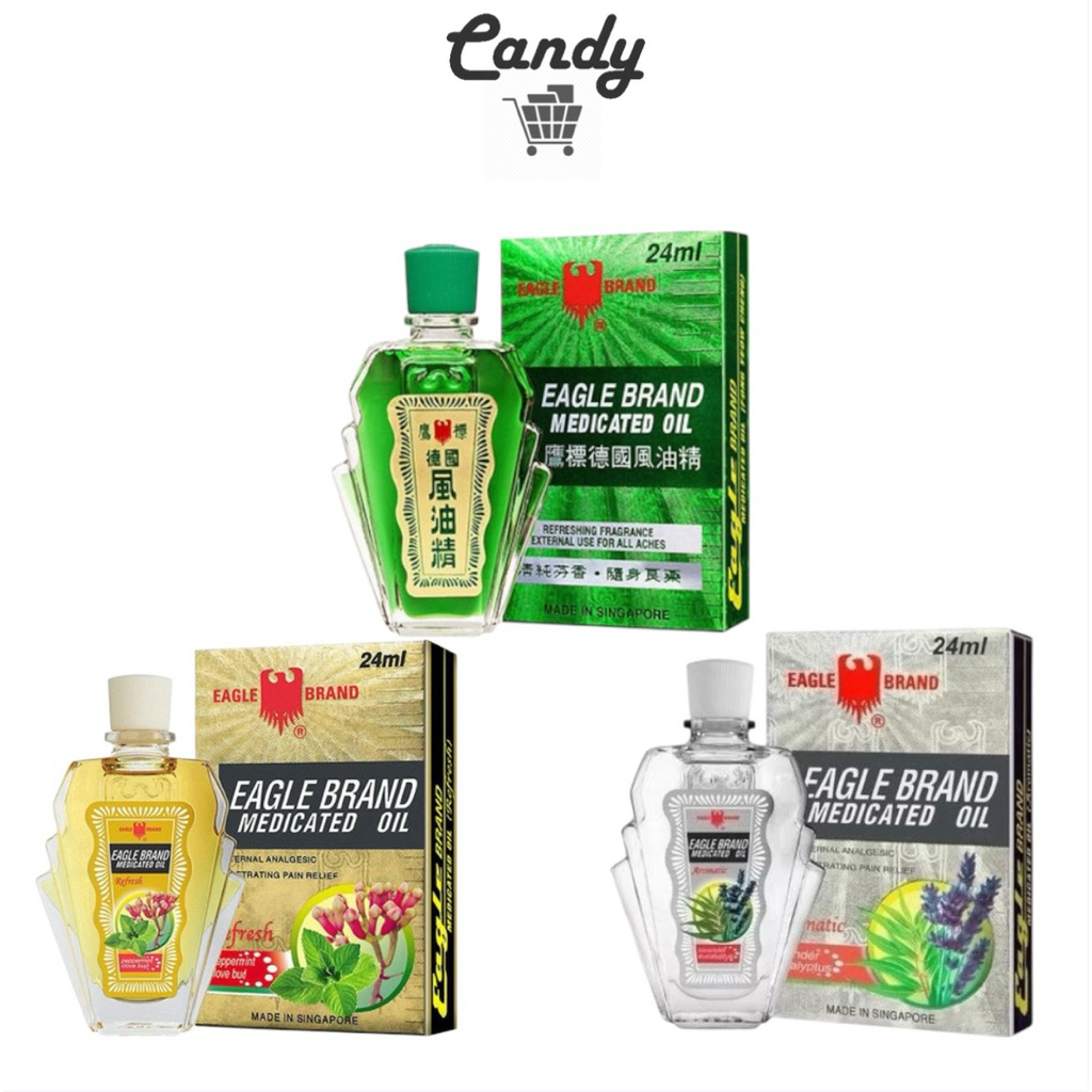 Dầu Gió Con Ó Eagle Brand Dầu Xanh Dầu Vàng Dầu Trắng 24ml