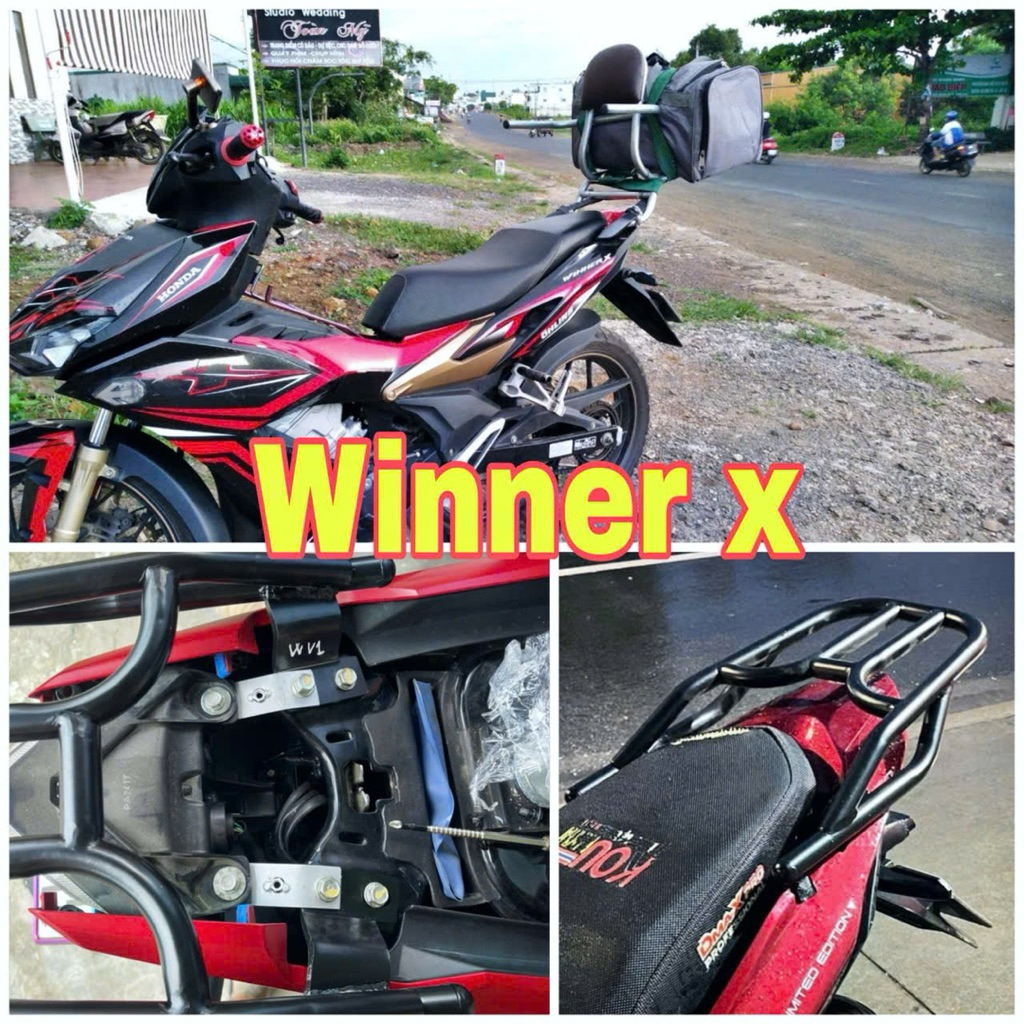 Baga lắp xe winner X (tặng  kèm  xốp  bọc gác tay)khi mua bộ  có gác  tay, sử  dụng  cản xin của  xe