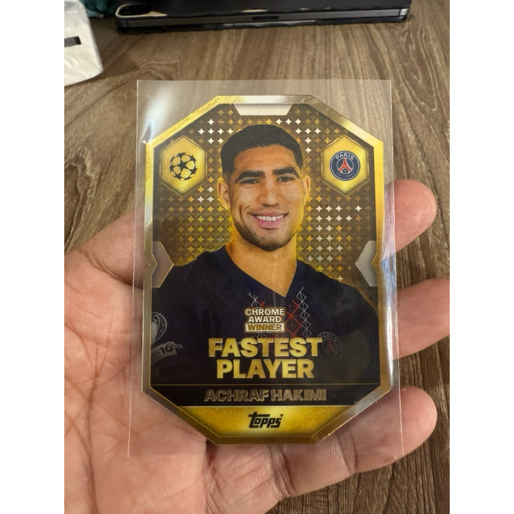 CA8 Thẻ Cầu Thủ Bóng Đá Match Attax Achraf Hakimi Chrome Award Winner 2025/26 ( CA8 )