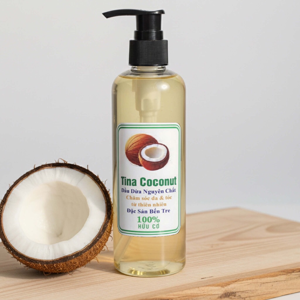 Dầu dừa nấu thủ công 250ml. Dầu dừa dưỡng da cao cấp. Dầu dừa dưỡng da, dưỡng tóc, dưỡng thể, massag