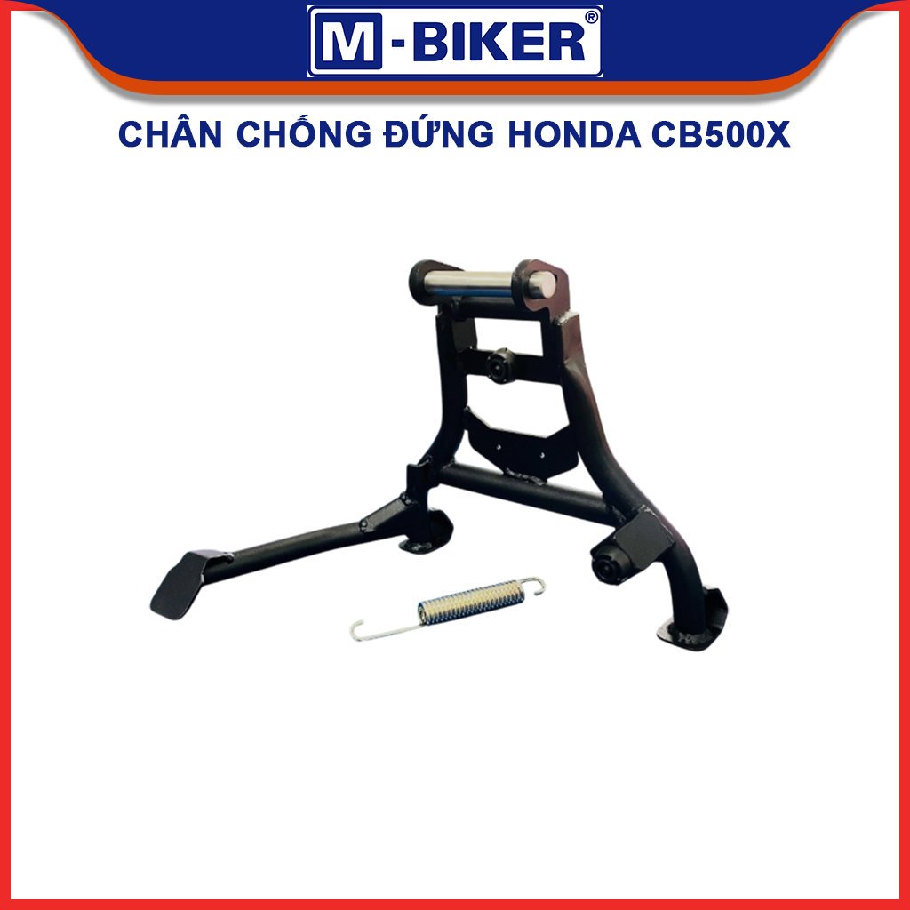 M-Biker | Chân chống CB500X, Chân chống đứng CB500X, Chân chống giữa CB500X cốt trục Inox