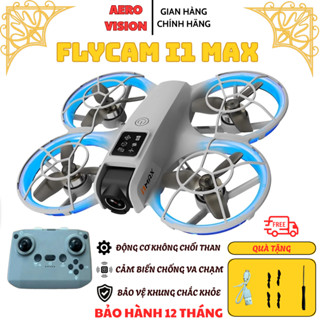 Flycam I1 Max, Động cơ không chổi than, FPV cao cấp, Cảm biến chống va chạm, Drone Mini