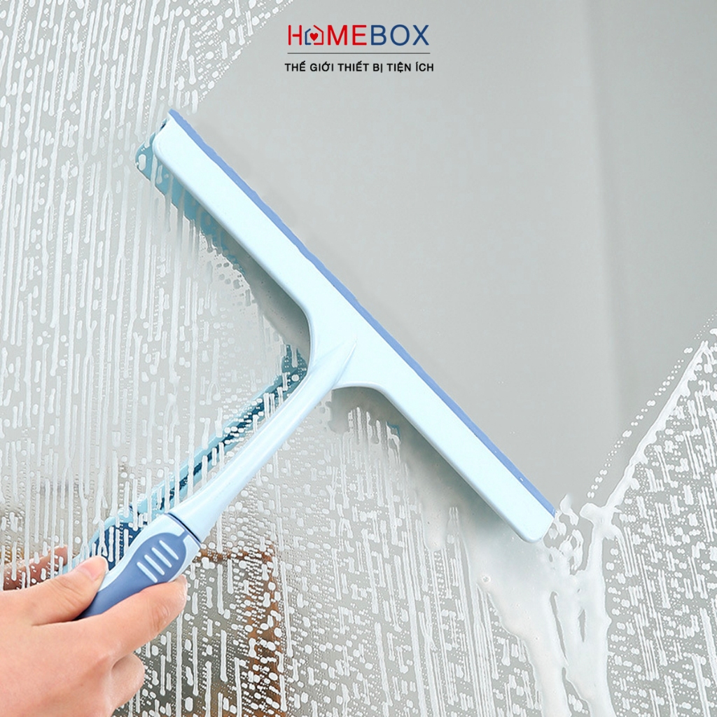 Cây Gạt Nước Cầm Tay Cao Su Mềm Mại Bền Bỉ, Cây Lau Kính Tiện Lợi Gạt Sạch Mọi Vết Bẩn Nhanh Chóng