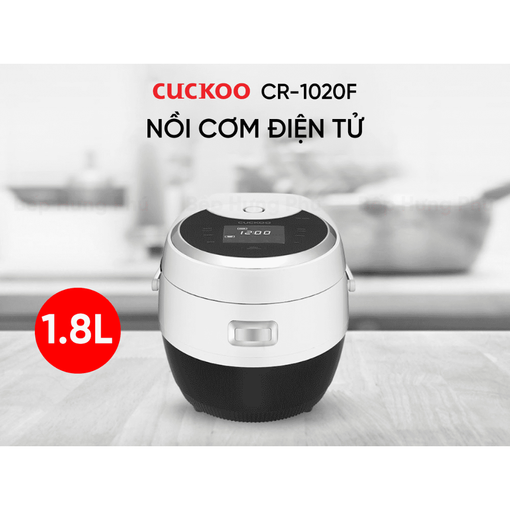 Nồi cơm điện tử Cuckoo 1.8 lít CR-1020F MÀU ĐEN