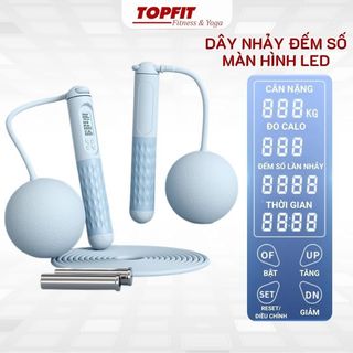  Dây Nhảy Thể Lực Đàn Hồi Không Dây 11 - Có Bóng Điều Chỉnh Luyện Dụng Cụ Tập Gym TOPBODY DNHAY11 