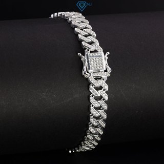  Lắc tay bạc cuban nam bản nhỏ 7mm sang trọng LTA0098 - Trang Sức TNJ 