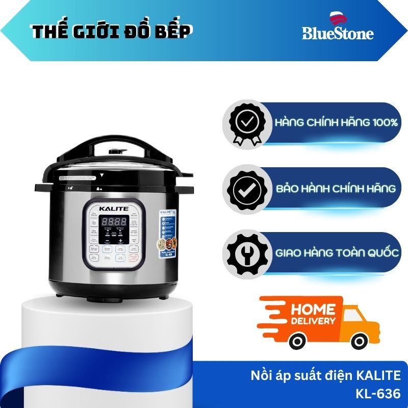 Nồi Áp Suất Điện KALITE KL636 – Đa năng 5in1 – Dung tích lớn 6L tiện lợi - TGB