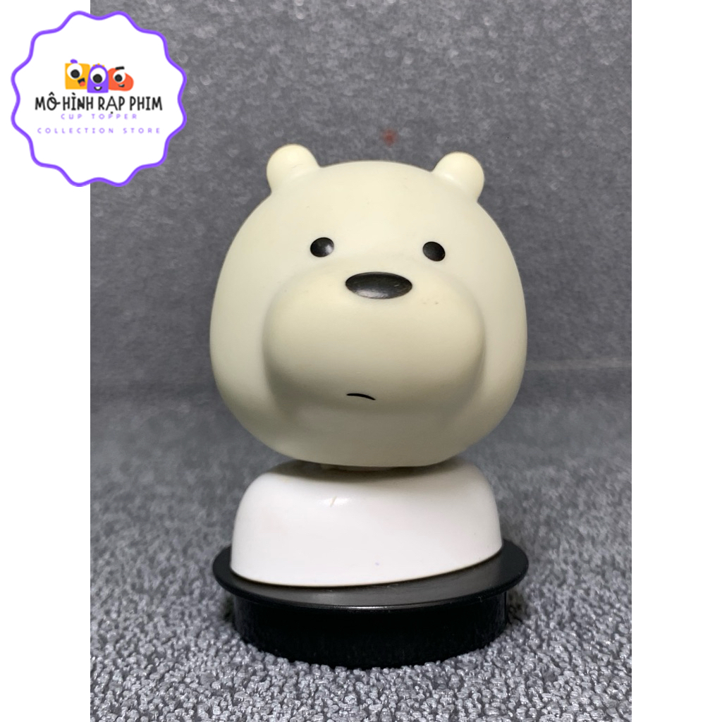MÔ HÌNH RẠP PHIM, CUP TOPPER FIGURE PHIM WE ARE BEARS