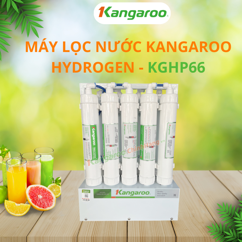 Máy Lọc Nước Kangaroo KGHP66 – 9 Lõi RO Hydrogen, Tạo Khoáng, Chính Hãng