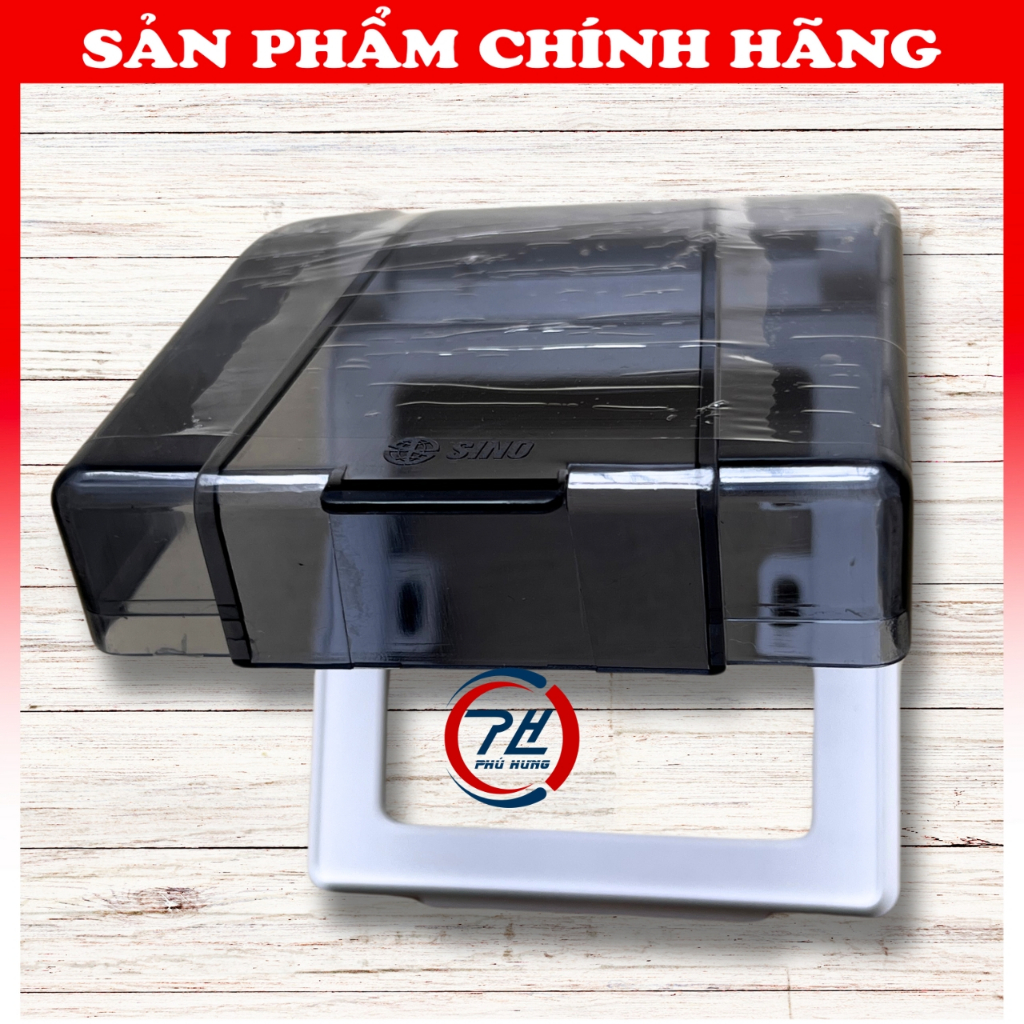 Mặt che mưa cho ổ cắm, công tắc điện loại vuông Sino Vanlock - Hộp chống nước ổ điện chính hãng
