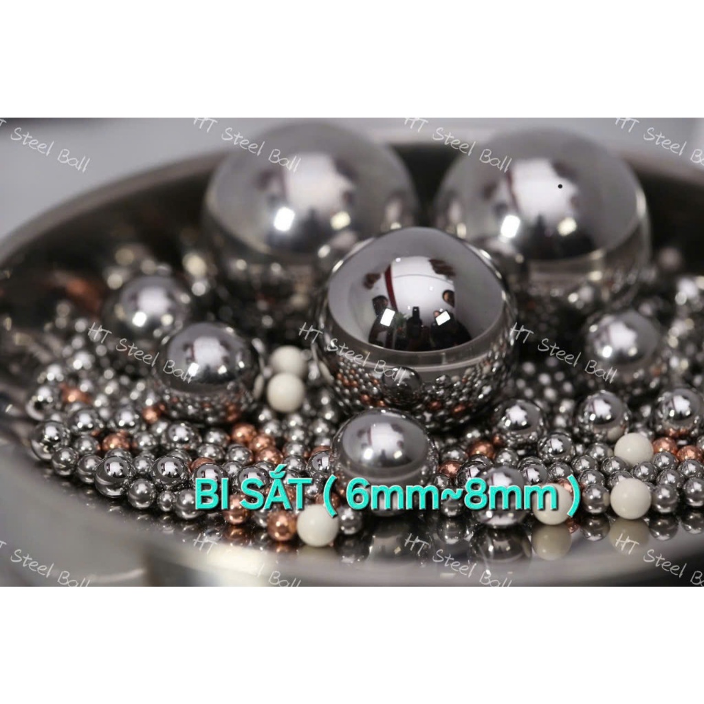 Combo 2Kg Bi Sắt nhiều kích cỡ 6~ 6.35~ 7~ 8mm Đồng Giá