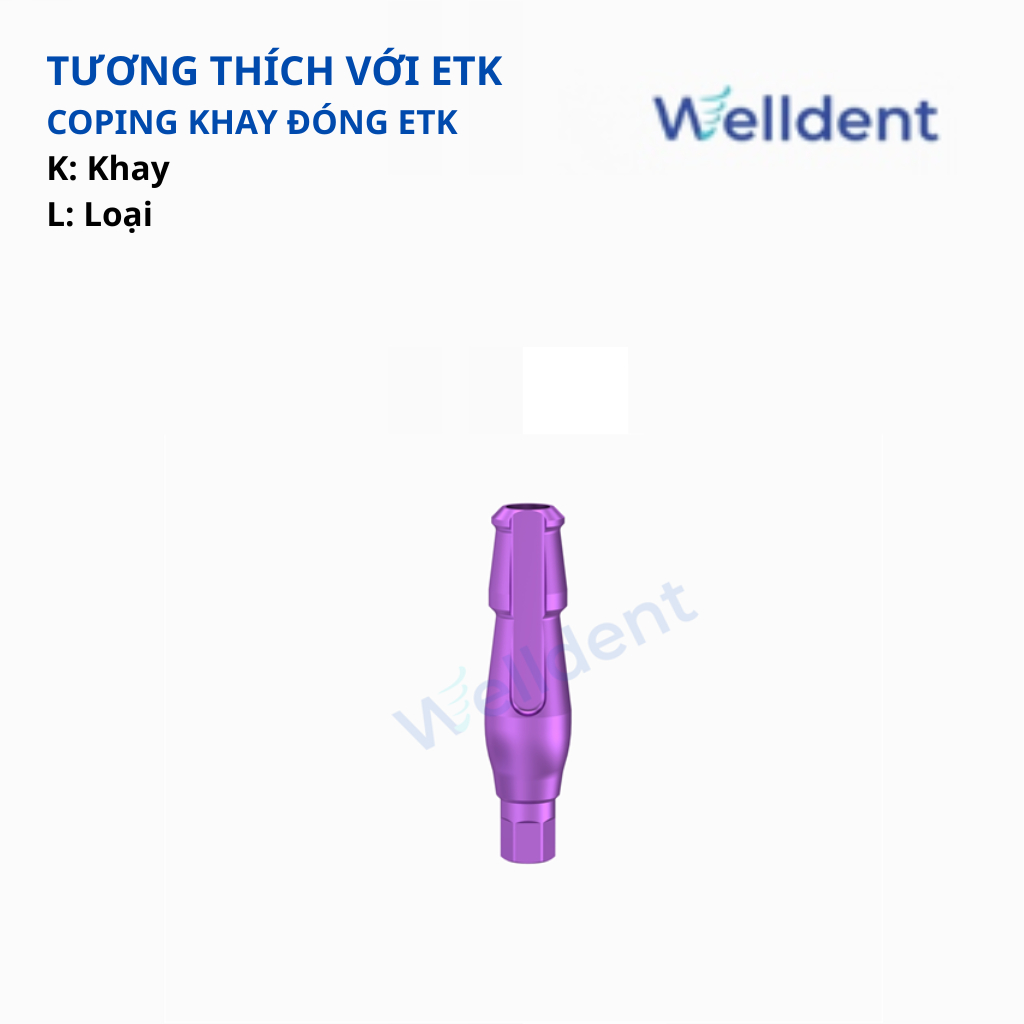 Coping (Lấy dấu Khay Đóng) – Tương thích với ETK Implant System