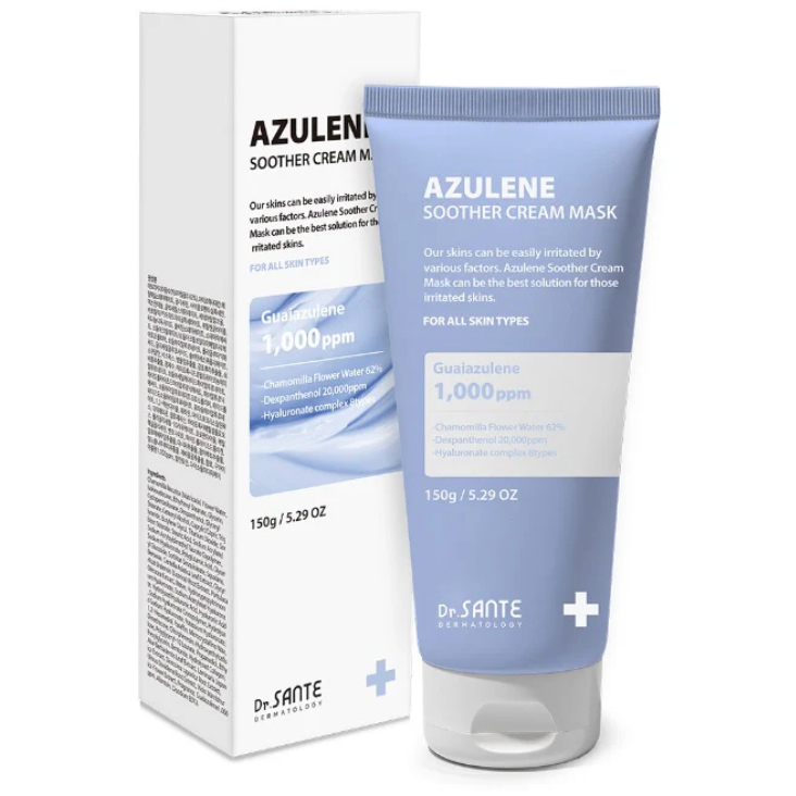 [Hàng công ty] Sante - Azulene Soother Cream Mask Mặt nạ dưỡng ẩm cao Azulene dạng rửa phục hồi , là
