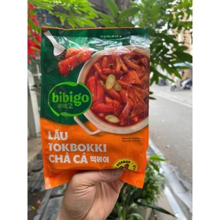 Set Lẩu Tokbokki Chả Cá Hàn Quốc Bibigo 370g.giao hỏa tốc hà nội