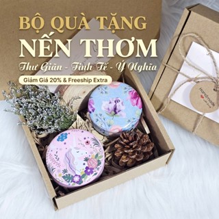  Set Quà Tặng Sinh Nhật Tốt Nghiệp Giáng Sinh Năm Mới - Quà Tặng Nến Thơm Hoa Khô 