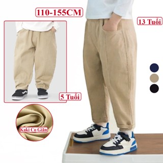 Quần Kaki Bomber Xuân Hè Cho Bé Trai KooKoo, Quần Dài Kaki Form Rộng Trẻ Em Cho Bé Trai