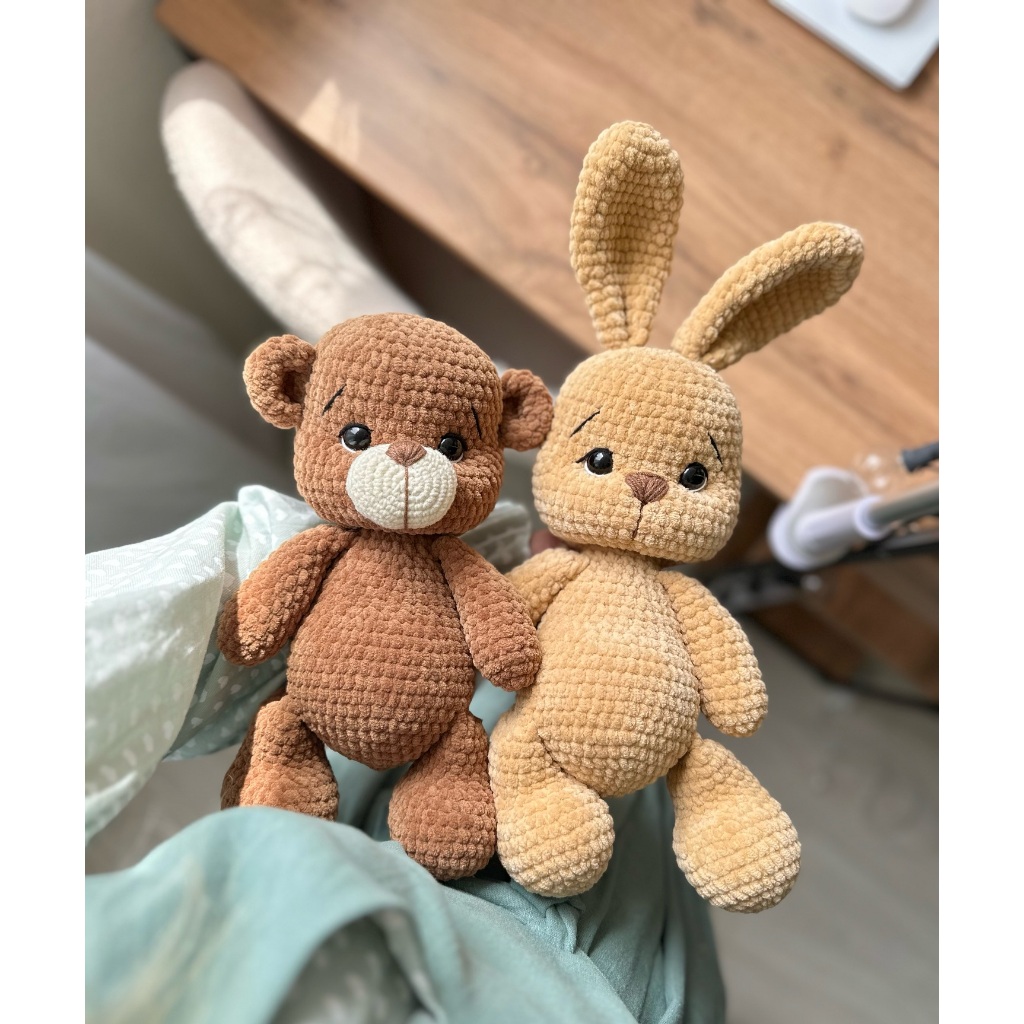 (File PDF) Chart hướng dẫn móc len bằng tiếng Việt thỏ và gấu len nhung