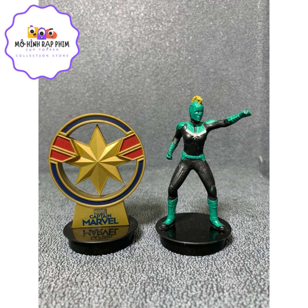 MÔ HÌNH RẠP PHIM, CUP TOPPER FIGURE PHIM CAPTAIN MARVEL