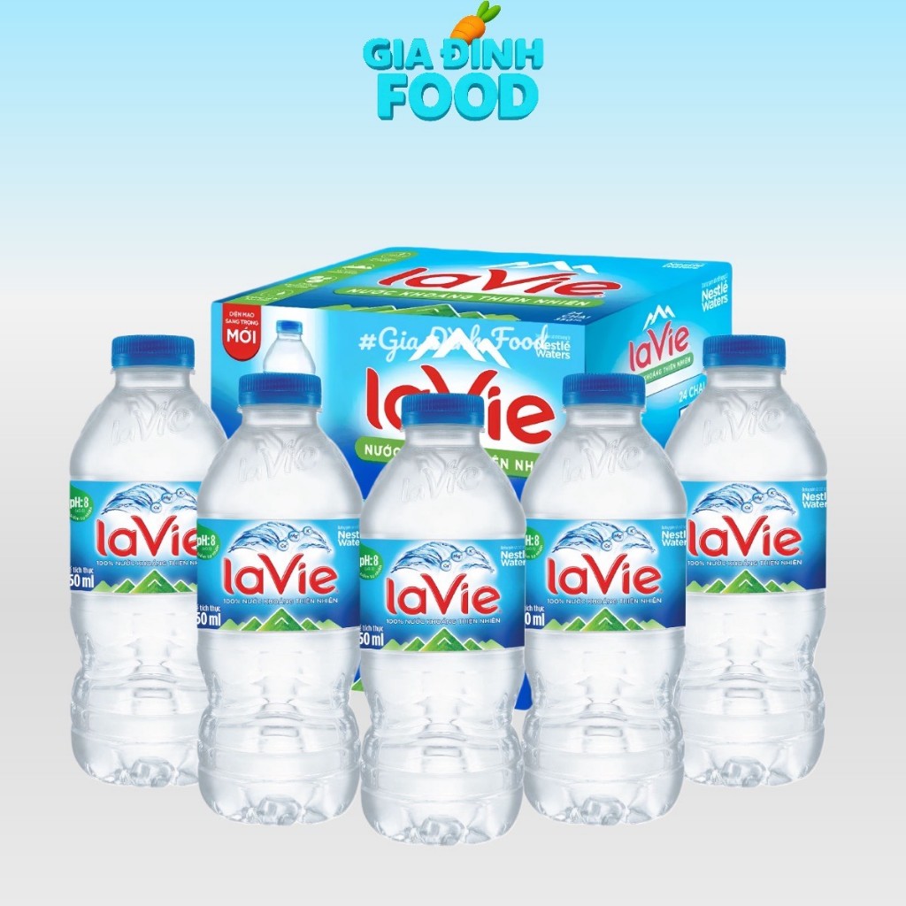 Nước suối Lavie 350ml 1Thùng 24 chai x 350ml {GIAO HỎA TỐC 2H- HCM}