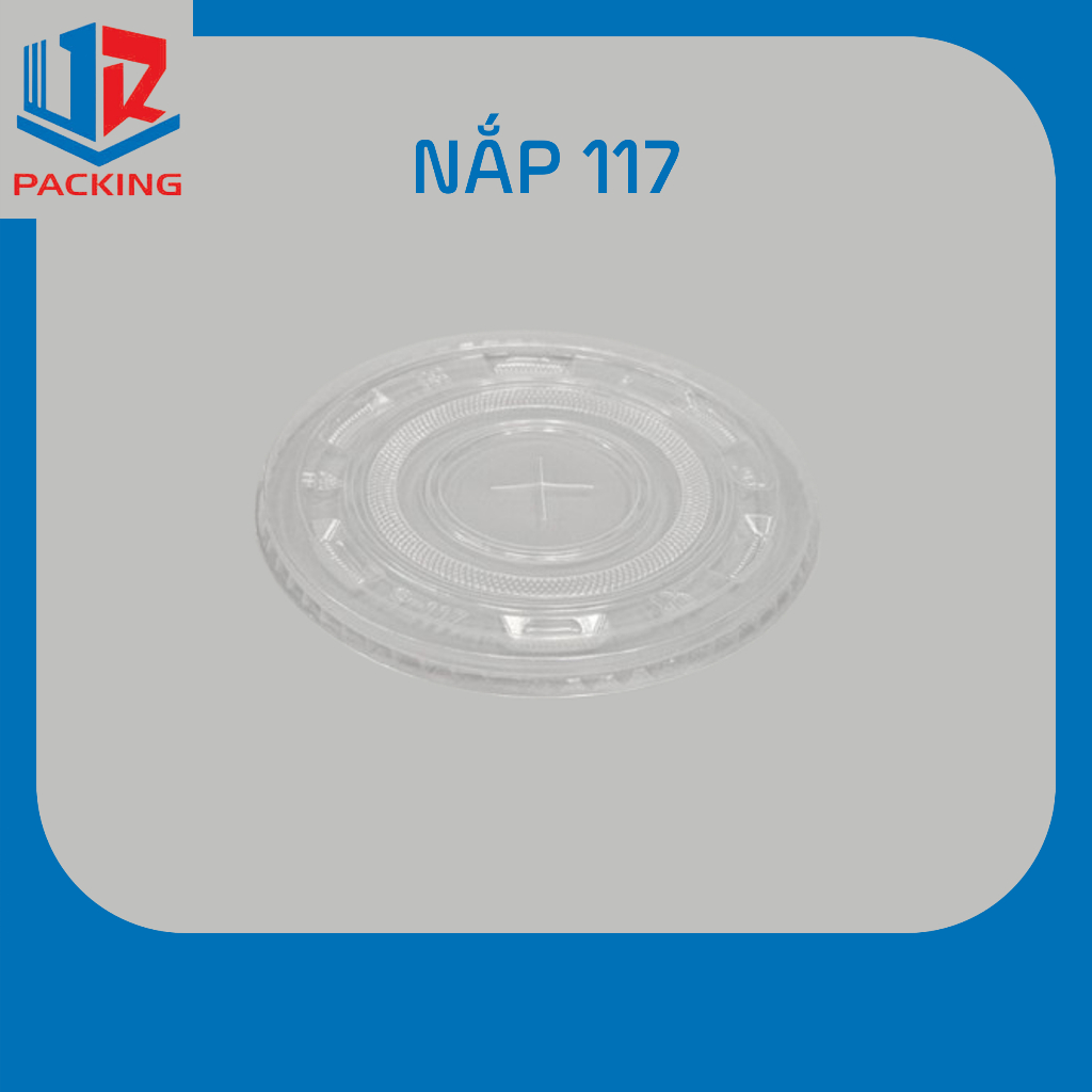 Nắp Bằng 117, Đậy Ly Nhựa Khổng Lồ, Nắp Ly 1 lít, set 50 cái