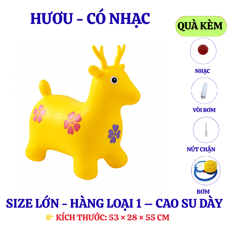Thú Nhún Có Nhạc Cho Bé – Tăng Cường Vận Động – Chất Lượng Chuẩn Có Kiểm Định An Toàn
